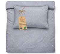 Totsy Baby Funda Nórdica Infantil 100 x 135 cm de Algodón - Juego Reversible 100x135 & Funda de Almohada 40x60 cm con Cremallera - Ropa de Cama Bebé Niño Niña Oeko-Tex Galaxia