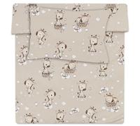 Totsy Baby Funda nordica Infantil 100x135 cm para Cuna 70 - algodón Saco nordico y Cubre de edredon Cama para niños y niñas Juego Fundas para edredón 100 x 135 cm con Almohada 60 x 40 cm Oeko-Tex