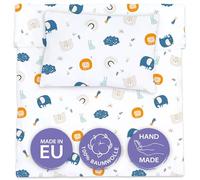 Totsy Baby Funda nordica Infantil 100x135 cm para Cuna 70 - algodón Saco nordico y Cubre de edredon Cama para niños y niñas Juego Fundas para edredón 100 x 135 cm con Almohada 60 x 40 cm Oeko-Tex