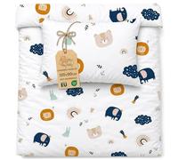 Totsy Baby Funda nordica Infantil 90x120 cm para Cuna 60 - algodón Saco nordico y Cubre de edredon Cama para niños y niñas Juego Fundas para edredón 90 x 120 cm con Almohada 60 x 40 cm Oeko-Tex
