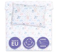 Totsy Baby Funda nordica Infantil para Cuna 70 100x135 cm - algodón Saco nordico y Cubre de edredon Cama para niños y niñas Juego Fundas para edredón 100 x 135 cm con Almohada 60 x 40 cm Oeko-Tex