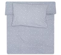 Totsy Baby Funda nordica Infantil para Cuna 70 100x135 cm - algodón Saco nordico y Cubre de edredon Cama para niños y niñas Juego Fundas para edredón 100 x 135 cm con Almohada 60 x 40 cm Oeko-Tex