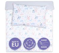 Totsy Baby Funda nordica Infantil para Cuna 70 100x135 cm - algodón Saco nordico y Cubre de edredon Cama para niños y niñas Juego Fundas para edredón 100 x 135 cm con Almohada 60 x 40 cm Oeko-Tex