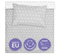 Totsy Baby Funda nordica Infantil para Cuna 70 100x135 cm - algodón Saco nordico y Cubre de edredon Cama para niños y niñas Juego Fundas para edredón 100 x 135 cm con Almohada 60 x 40 cm Oeko-Tex