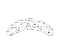 Totsy Baby Funda para Cojin Lactancia y Embarazo 190cm - Almohada para Dormir de Lado Descanso y relajación Ideal para futuras mamás Forma en C Oeko-Tex
