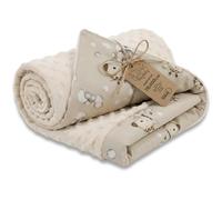 Totsy Baby Manta Bebe Polar Manta para Todo el año 100x75 cm Invierno Doble Cara - Minky algodón calentita Suave Mimosa Infantil recién Nacido - Manta Cuna Carrito Oeko-Tex Jirafas