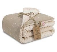 Totsy Baby Manta Bebe Recien Nacido Invierno con Tejido de Felpa 75x100 cm - mantita para Bebes arrullo recién Infantil para Cochecito o Cuna de bebé toquilla de algodón para niñas y niños