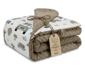 Totsy Baby Manta Bebe Recien Nacido Invierno con Tejido de Felpa 75x100 cm - mantita para Bebes arrullo recién Infantil para Cochecito o Cuna de bebé toquilla de algodón para niñas y niños