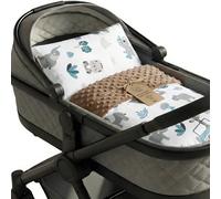 Totsy Baby Manta Bebe Recien Nacido Invierno con Tejido de Felpa 75x60 cm + Almohada 35x30 cm - mantita para Bebes arrullo recién Infantil para Cochecito o Cuna de bebé toquilla de algodón Oeko-Tex