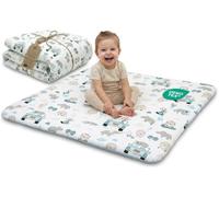 Totsy Baby Manta de Juegos Bebé 100 x 100 cm Acolchada para Suelo - Alfombra Infantil Plegable y Lavable a 30 Grados para Habitación Salón Parque & Viajes - Oeko-Tex África