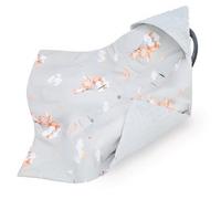 Totsy Baby Manta porteo Saco para Silla de Coche Paseo capazo y Carro Verano 90x90 cm - Universal arrullo cobertor Cochecito para niños y niñas Lavable y Transpirable Minky Conejo
