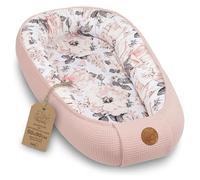 Totsy Baby Nido Bebe Recien Nacido 50x90cm - Reductor Cuna Capullo de colecho ninho para Dormir Gofre de algodón Cuco Ideal para Gondola moisés y Viaje Rosa Silvestre