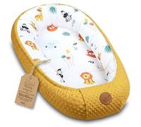 Totsy Baby Nido bebé recién Nacido 90x50 cm - Reductor Cuna Cuco de colecho Minky Winter cálido Capullo Ideal para moisés, góndola y Viaje Caramelo de Safari
