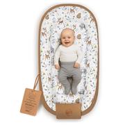 Totsy Baby Reductor de Cuna para Bebé 65x120cm - Nido Recién Nacido Acolchado Algodón Waffle - Nido Bebe Suave Transpirable Acogedor y Mullido para Cuna Moisés Cochecito Viaje Ciervo Marrón