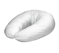 Totsy Baby Relleno de Cojin Lactancia y Embarazo 160cm - Almohada para Dormir de Lado Descanso y relajación Ideal para futuras mamás Forma en C Blanco