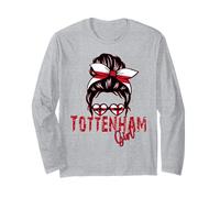 Tottenham Girl, Tottenham Girls, bandera británica para mujer Manga Larga