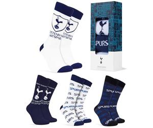 Tottenham Hotspur F.C. Calcetines para hombre, paquete de 4 calcetines transpirables para aficionados, regalos de los Spurs para hombre, multicolor, 7-11