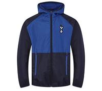 Tottenham Hotspur FC - Chaqueta cortavientos oficial - Para hombre - Impermeable - Azul real/azul marino - Grande