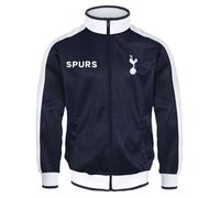Tottenham Hotspur FC - Chaqueta de entrenamiento oficial - Para hombre - Estilo retro - Azul marino - Azul marino - Large