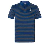 Tottenham Hotspur FC - Polo Oficial para Hombre - A Rayas - Azul/Gris - 3XL
