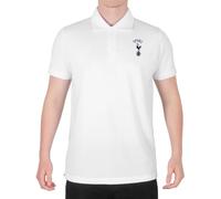 Tottenham Hotspur FC - Polo Oficial para Hombre - con el Escudo del Club - Blanco - Escudo único - XXL