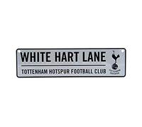 Tottenham Hotspur FC - Señal metálica de calle en relieve oficial de Tottenham Hotspur FC (Talla Única) (Blanco/marino/negro)