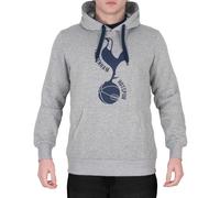 Tottenham Hotspur FC - Sudadera Oficial con Capucha y Escudo del Club - para Hombre - Forro Polar - Gris - L