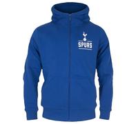 Tottenham Hotspur Sudadera con capucha y cremallera para niños, regalo oficial de fútbol americano, azul marino, 12-13 Years