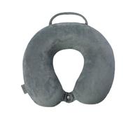 TOTTO - Almohada de Viaje para Cuello, Modelo Jet Pillow, Almohada de Cuello, Memory Foam, Adaptable, Textura Suave, Soporte Ergonómico, Broche para Asegurar la Almohada al Cuello, Estampado Monument