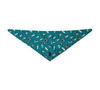TOTTO - Bandana Perro, Talla S, Doble Cara con Estampado Diferente, Accesorios para Perros, Fabricado 100% Poliéster, Resistente y Duradero, Fácil de Limpiar, Estampado Selvática Morado y Multicolor