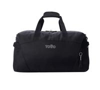 TOTTO - Bolsa de Deporte, Modelo Active Pro M, Medidas 64 x 30 x 22 cm, Capacidad 35 L, Asa de Mano, Correa Ajustable Hombro, Argollas para Candado en Cremallera Principal, Color Negro