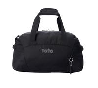 TOTTO - Bolsa de Deporte, Modelo Active Pro S, Medidas 40 x 25 x 20 cm, Capacidad 22 L, Asa de Mano, Correa Ajustable para Hombro, Argollas para Candado en Cremallera Principal, Color Negro