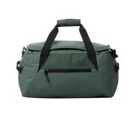 TOTTO - Bolsa Mochila 2 en 1, Modelo Rever 35, Bolsa Viaje Plegable Expandible, Capacidad 35L, Bolsa Deporte Apertura en U, Bolsillo Delantero con Cremallera, Repelente a Líquidos, Color Silver Pine