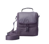TOTTO - Bolsa Térmica Porta Alimentos 6 L, Modelo Quipi, Bolsa Comida Trabajo, Bolsillo Auxiliar, Asa de Mano, Correa Ajustable, Pasador para Ruedas, Fácil de Limpiar, Color Montana Grape