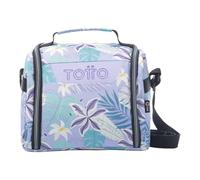 TOTTO - Bolsa Térmica Porta Alimentos 8 L, Modelo Resaltador, 25 x 20 x 17 cm, Portameriendas Infantil, Apertura 180º, Asa de Mano, Correa Ajustable, Pasador para Mochila con Ruedas, Color Morado