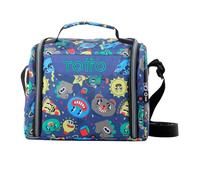 TOTTO - Bolsa Térmica Porta Alimentos 8 L, Modelo Resaltador, 25 x 20 x 17 cm, Portameriendas Infantil, Apertura 180º, Asa de Mano, Correa Ajustable, Pasador para Mochila con Ruedas, Color Tello Azul