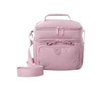 TOTTO - Bolsa Térmica Porta Alimentos 8 L, Modelo Yari, 23 x 21 x 18 cm, Bolsa Comida Trabajo con Tupper, Bolsillo Auxiliar, Asa y Correa Ajustable, Pasador Mochila Ruedas, Color Keepsake Lilac