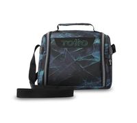 TOTTO - Bolsa Térmica Porta Alimentos 8L, Modelo Resaltador, 25 x 20 x 17 cm, Portameriendas Infantil, Apertura 180º, Asa de Mano, Correa Ajustable, Pasador para Mochila con Ruedas, Color Gelido