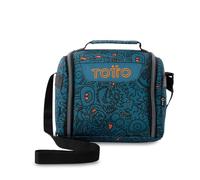 TOTTO - Bolsa Térmica Porta Alimentos 8L, Modelo Resaltador, 25 x 20 x 17 cm, Portameriendas Infantil, Apertura 180º, Asa de Mano, Correa Ajustable, Pasador para Mochila con Ruedas, Color Grafer