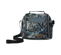 TOTTO - Bolsa Térmica Porta Alimentos 8L, Modelo Resaltador, 25 x 20 x 17 cm, Portameriendas Infantil, Apertura 180º, Asa de Mano, Correa Ajustable, Pasador para Mochila con Ruedas, Color Okubo