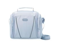 TOTTO - Bolsa Térmica Porta Alimentos 9 L, Modelo Devry, 25.5 x 20.5 x 18.5 cm, Bolsa Comida Trabajo, Apertura 180º, Asa de Mano, Correa Ajustable y Removible, Pasador para Ruedas, Color Halogen Blue