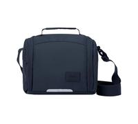 TOTTO - Bolsa Térmica Porta Alimentos 9 L, Modelo Grafito, 25.5 x 20.5 x 18.5 cm, Bolsa Comida Trabajo, Apertura 180º, Asa de Mano, Correa Ajustable y Removible, Pasador para Ruedas, Color Azul Oscuro