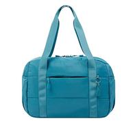TOTTO - Bolso Deportivo Mujer, Modelo Fatima, Capacidad 19 Litros, Bolso para Tablet 10 Pulgadas o Ipad, 2 Compartimentos, 2 Bolsillos Laterales para Botella, Resistente y Duradero, Color Azul