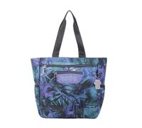 TOTTO - Bolso Escolar, Modelo Cutara, Bolso para Ordenador Portátil 14 Pulgadas, Capacidad 16L, 3 Bolsillos con Cremallera, Bolsillo Trasero, 2 Bolsillos para Botella, Estampado Electric Nature