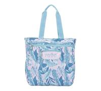 TOTTO - Bolso Escolar, Modelo Cutara, Bolso para Ordenador Portátil 14 Pulgadas, Capacidad 16L, 3 Bolsillos con Cremallera, Bolsillo Trasero, 2 Bolsillos para Botella, Estampado Plantas Tropicales