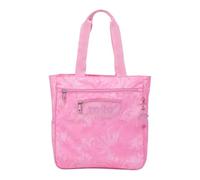 TOTTO - Bolso Escolar, Modelo Cutara, Bolso para Ordenador Portátil 14 Pulgadas, Capacidad 16L, 3 Bolsillos con Cremallera, Bolsillo Trasero, 2 Bolsillos para Botella, Estampado Palmeras Rosas