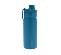 TOTTO - Botella de Agua Acero Inoxidable, 550 ml, Modelo Jet, Botella Deportiva con Asa de Agarre, Cierre Hermético, Botella Térmica, Mantiene tus Bebidas Frías o Calientes, Color Marine Jade