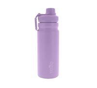 TOTTO - Botella de Agua Acero Inoxidable, 550 ml, Modelo Jet, Botella Deportiva con Asa de Agarre, Cierre Hermético, Botella Térmica, Mantiene tus Bebidas Frías o Calientes, Color Lavender Bloom