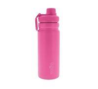 TOTTO - Botella de Agua Acero Inoxidable, 550 ml, Modelo Jet, Botella Deportiva con Asa de Agarre, Cierre Hermético, Botella Térmica, Mantiene tus Bebidas Frías o Calientes, Color Fuchsia Purple