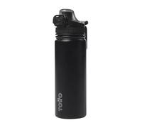 TOTTO - Botella de Agua Acero Inoxidable, 550 ml, Modelo Jet, Botella Deportiva con Asa de Agarre, Cierre Hermético, Botella Térmica, Mantiene tus Bebidas Frías o Calientes, Color Negro